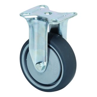 KEDLA Rubber and Castor Wheels - 100mm Rubber Fixed Wheel