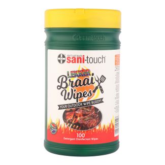 Sani-Touch Grimach Green And Gold Braai Wipes