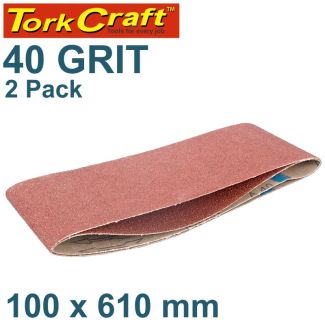 POWERPLUS Sanding Belt 100 x 610 MM - 2 PCS G40