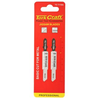 TORK CRAFT T-Shank Jigsaw Blades for Metal 2 PCS (75 MM 21 TPI)