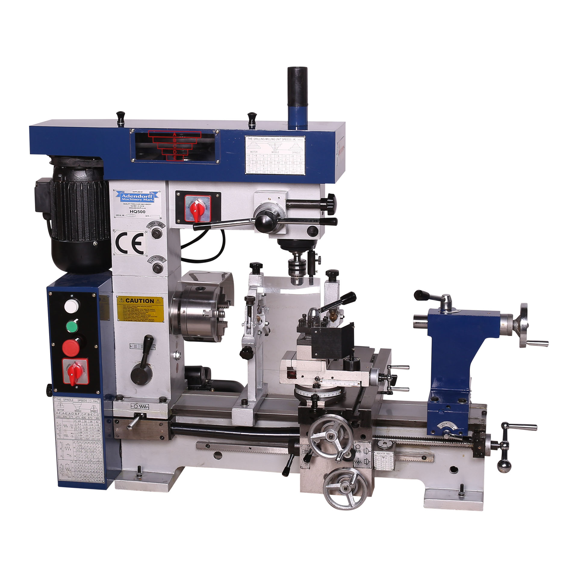 MAC AFRIC HQ500 Lathe, Drilling & Milling Machine