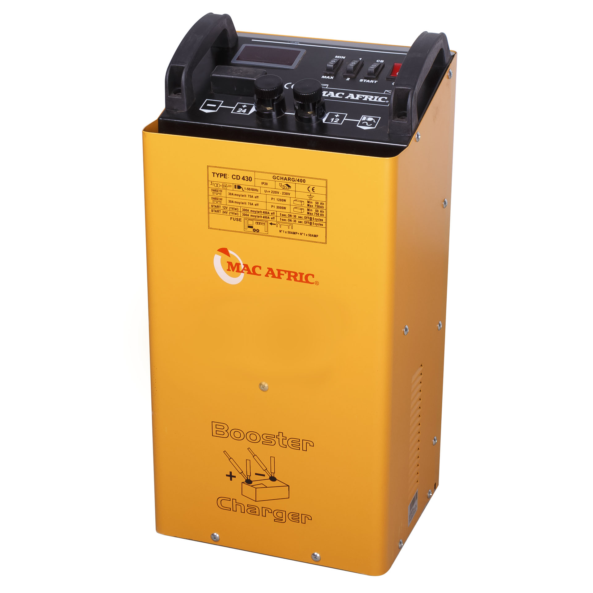 MAC AFRIC CD-430 12/24V Battery Booster/Charger