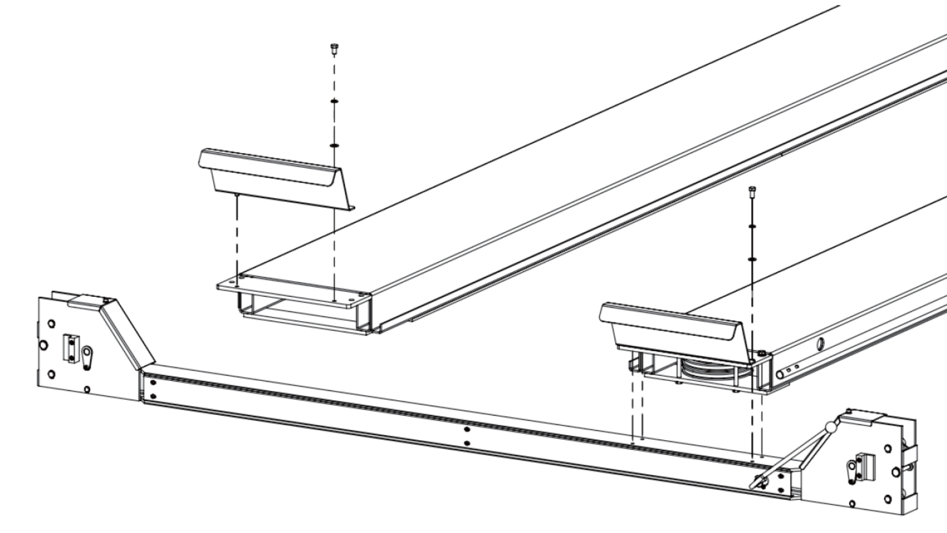 MAC AFRIC 5 Ton Four Post Lift Diagram