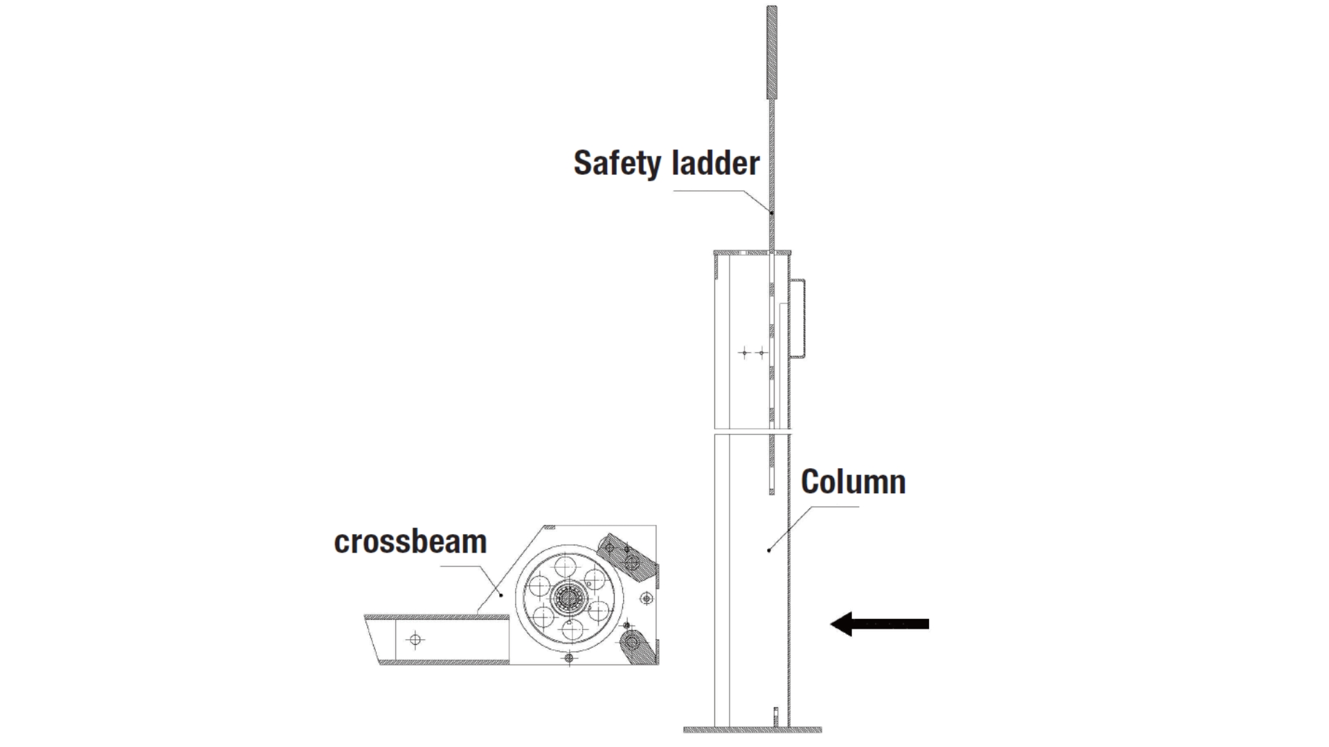 MAC AFRIC 5 Ton Four Post Lift Diagram