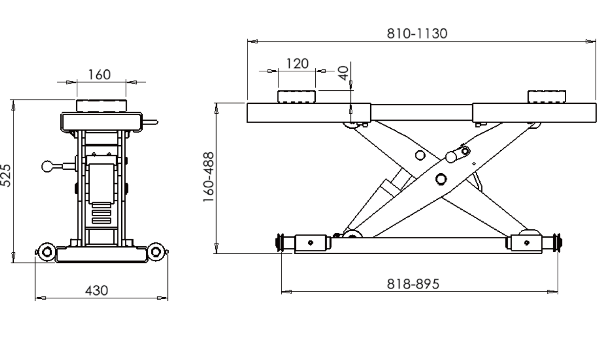 MAC AFRIC 5 Ton Four Post Lift Diagram