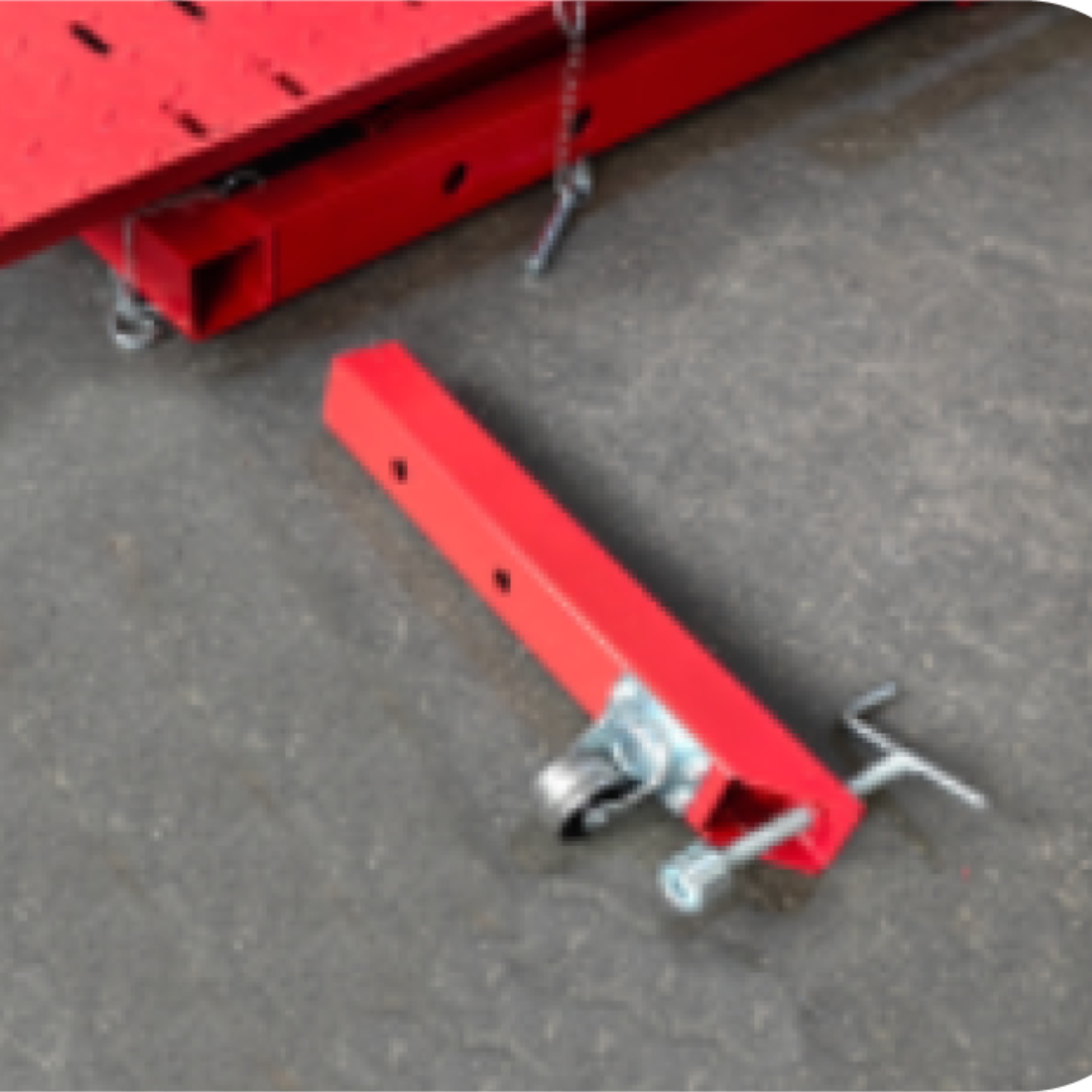Step 2 – Install caster and extension leg