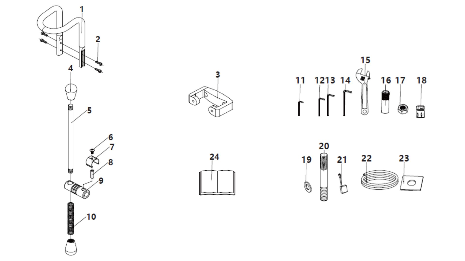 MAC AFRIC 5 Ton Four Post Lift Assembly and Components