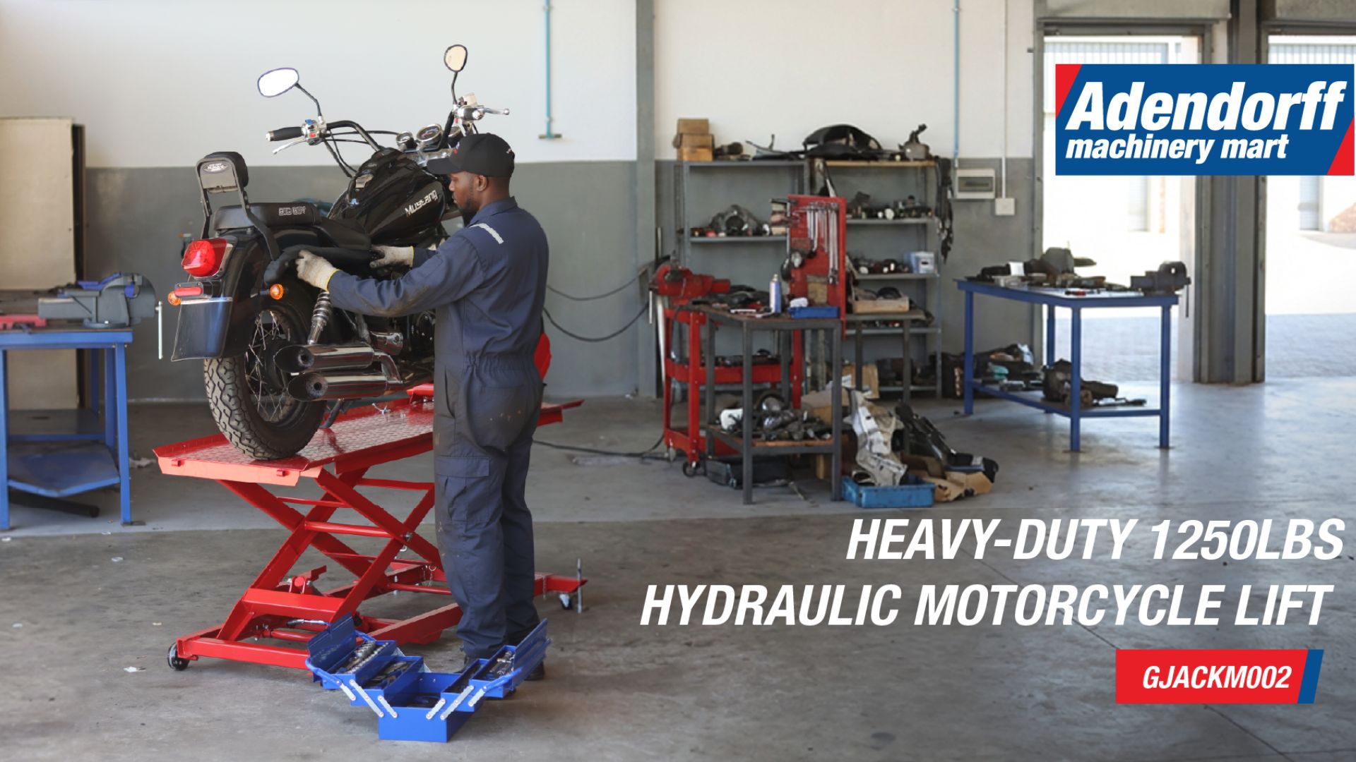 MAC AFRIC 560KGS Hydraulic Motorcycle Lift GJACKM002