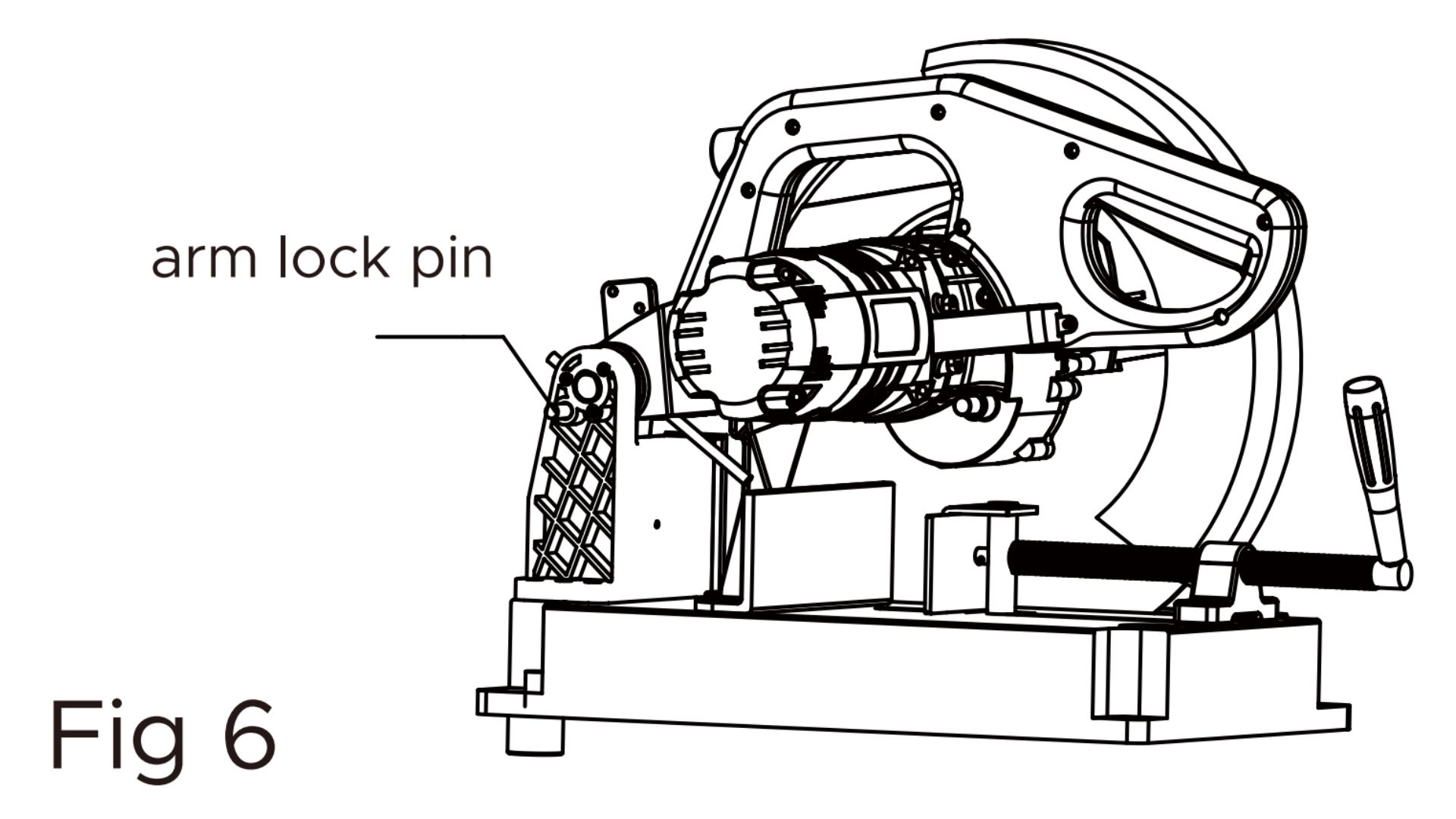 MAC AFRIC Cold Metal Saw Exploded Parts Diagram