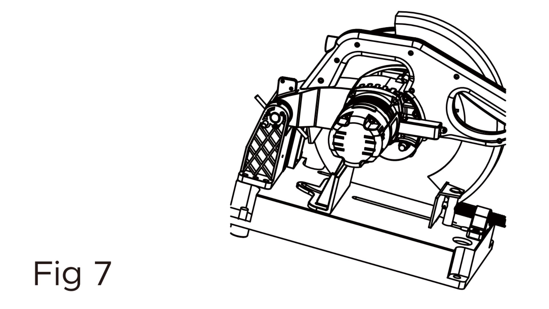 MAC AFRIC Cold Metal Saw Parts List Diagram